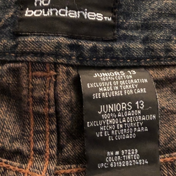 Dark wide jeans size 10 animal print mid- high rise with stretch - Picture 12 of 15